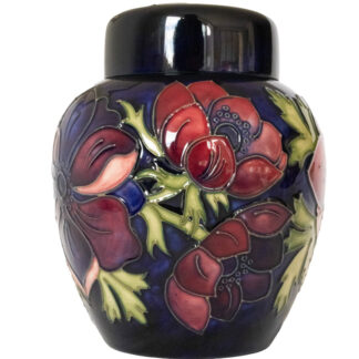 MOORCROFT ANEMONE PATTERN GINGER JAR