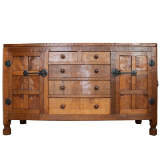 ROBERT MOUSEMAN THOMPSON CLASSIC ADZED OAK SIDEBOARD