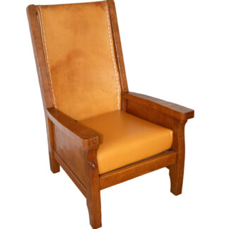 ROBERT MOUSEMAN THOMPSON VINTAGE ADZED OAK SMOKING CHAIR